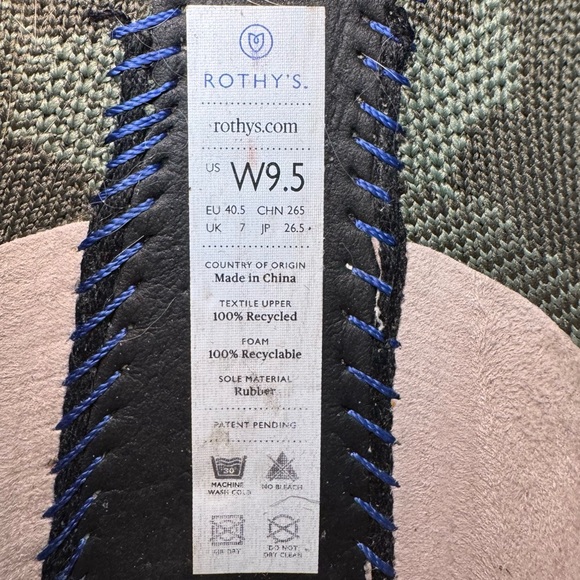 ROTHY’S Green Camo Flats Loafers - Size 9.5 - Picture 5 of 6